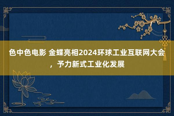 色中色电影 金蝶亮相2024环球工业互联网大会，予力新式工业化发展