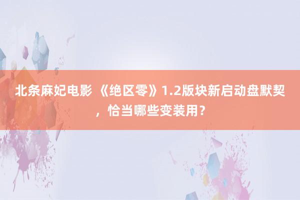 北条麻妃电影 《绝区零》1.2版块新启动盘默契，恰当哪些变装用？