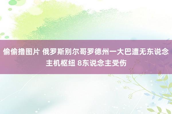 偷偷撸图片 俄罗斯别尔哥罗德州一大巴遭无东说念主机枢纽 8东说念主受伤