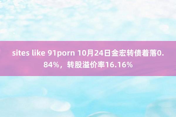 sites like 91porn 10月24日金宏转债着落0.84%，转股溢价率16.16%